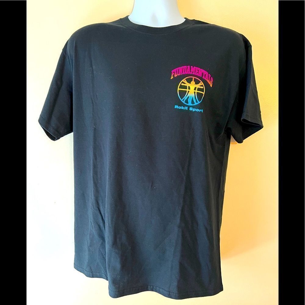 Rokit Fundamentals Neon Basketball Tshirt Sz L